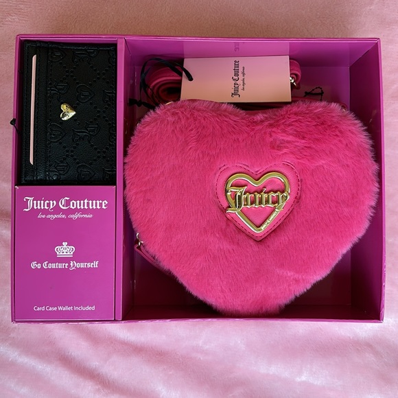 💗 Juicy Couture Free Love Heart Crossbody & Card Case - Picture 2 of 11